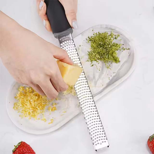 12-Inch Multifunctional Stainless Steel Grater – Cheese, Chocolate, Lemon Zester & Fruit Peeler Kitchen Tool