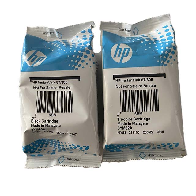 HP Instant Ink Tri-Color &amp; Black Cartridges 67/307 – Affordable, High-Yield Printing Solution
