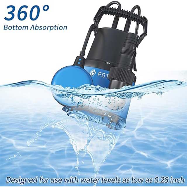 FOTING 1/2 HP Submersible Sump Pump