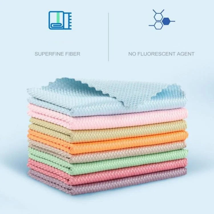 Reusable Microfiber Cleaning Cloth Set (5 PCS) – Ultra Absorbent Kitchen & Dishwasher Cleaning Towels