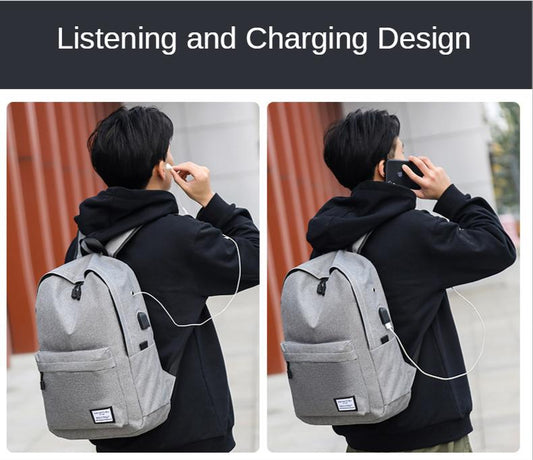 Sac à dos décontracté pour ordinateur portable avec port USB pour homme (EGB014)