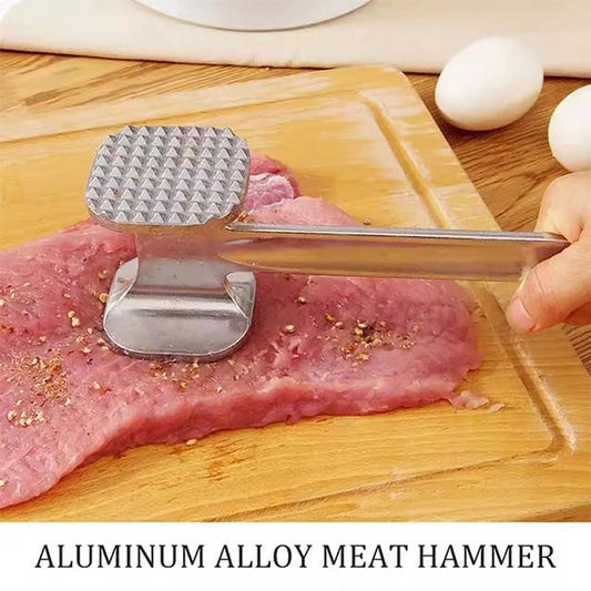Aluminum Alloy Meat Tenderizer Hammer – Dual-Sided Tool for Tenderizing Steak, Pork & More