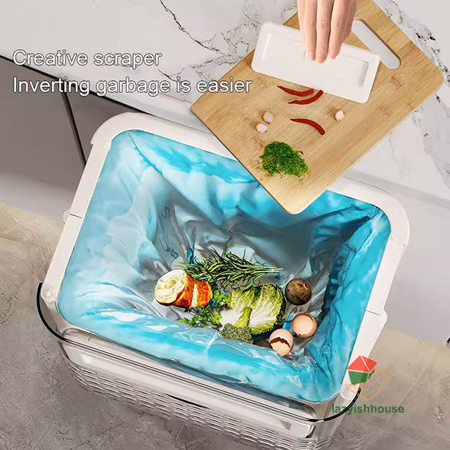 Hanging Trash Can with Lid – Large Capacity Wall-Mounted Garbage Bin for Kitchen, Cabinet Door & Bathroom | Recycling Dustbin