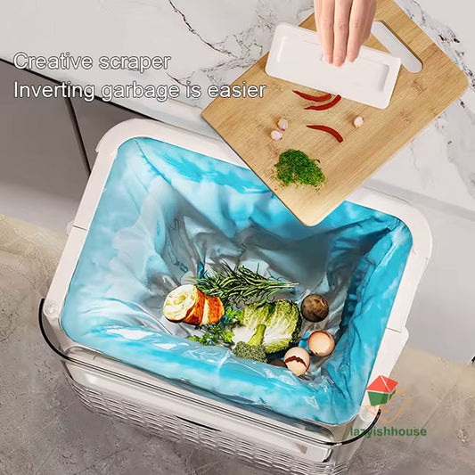 Hanging Trash Can with Lid – Large Capacity Wall-Mounted Garbage Bin for Kitchen, Cabinet Door & Bathroom | Recycling Dustbin