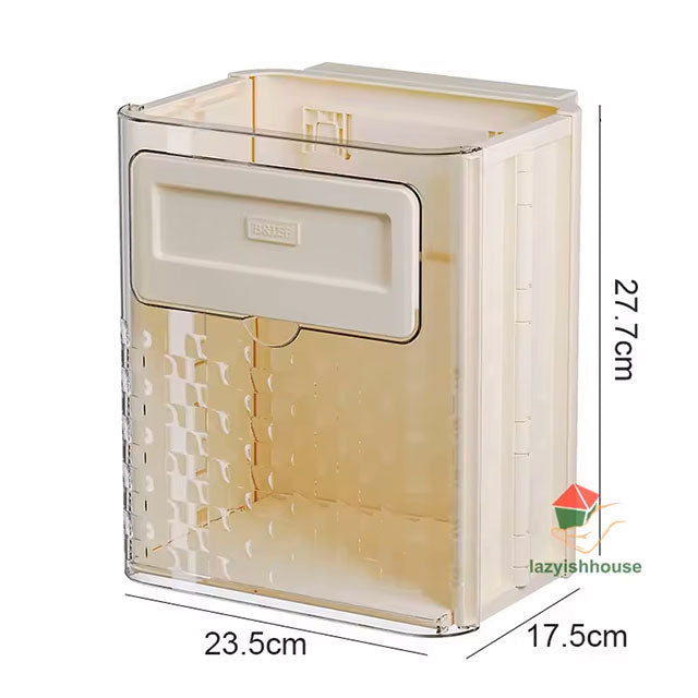 Hanging Trash Can with Lid – Large Capacity Wall-Mounted Garbage Bin for Kitchen, Cabinet Door & Bathroom | Recycling Dustbin