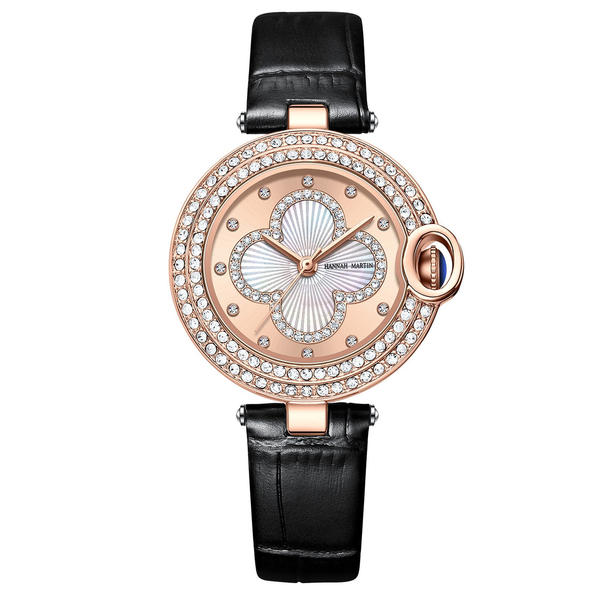 Hannah Marti marke frauen leder uhr mode gehobenen uhr damen uhr wasserdichte uhr geschenk lampe damen