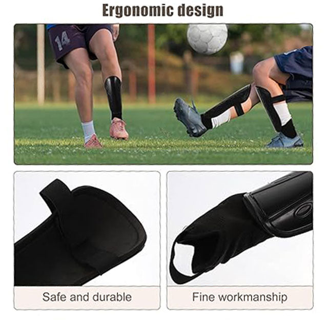 Happyyami Pair Football Shin Guards – Adult &amp; Youth Soccer Ankle, Knee, and Leg Support for Training, Protective Socks Sleeves Accessories