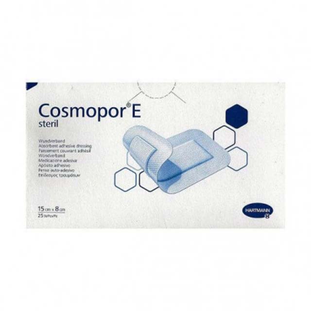 Hartmann Cosmopor E Sterile Adhesive Pads 15x8cm (25 pcs) – Premium Medical Wound Care Dressing Pads