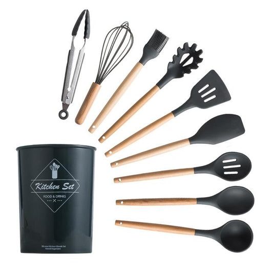 Ensemble de 12 ustensiles de cuisine en silicone