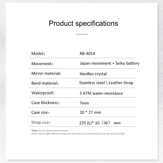 ساعة روز آند بي النسائية المصنوعة من الفولاذ المقاوم للصدأ (4014)