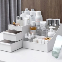 Boîte de rangement de maquillage à 3 niveaux avec tiroirs – Organisateur de cosmétiques et de soins de la peau