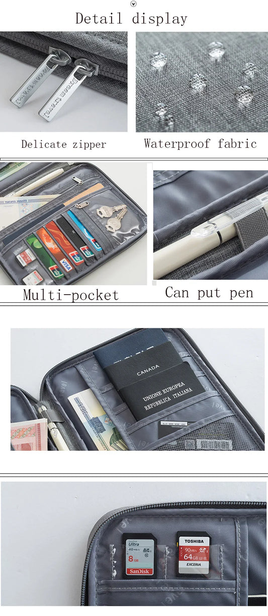 Waterproof Travel Wallet & Passport Holder (EGB267)