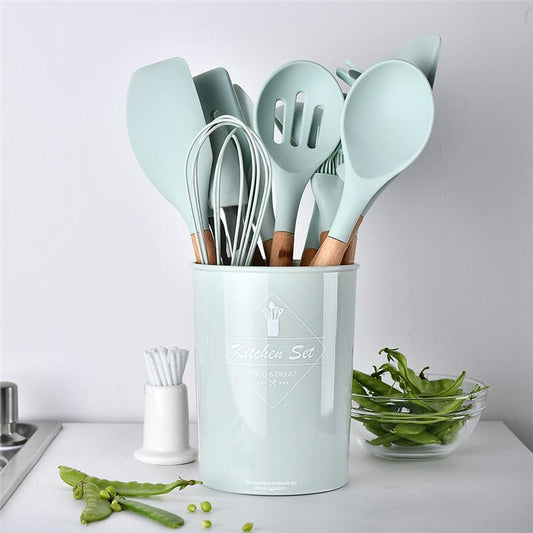 Ensemble de 12 ustensiles de cuisine en silicone