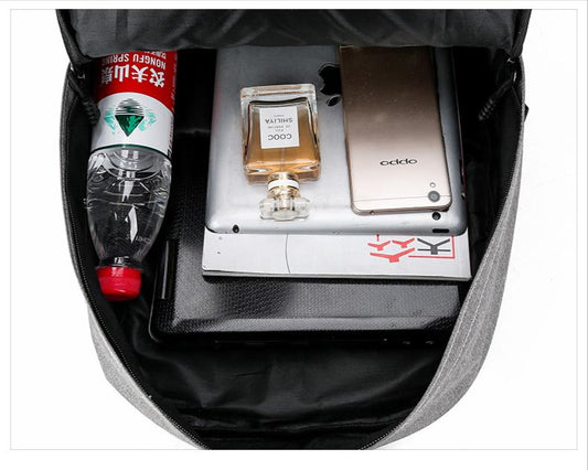 Sac à dos décontracté pour ordinateur portable avec port USB pour homme (EGB014)