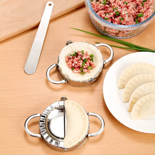 Stainless Steel Dumpling Maker & Press | Ravioli Skin Mold & Pie Making Tool | Professional Pastry Wrapper Cutter | Kitchen Accessories