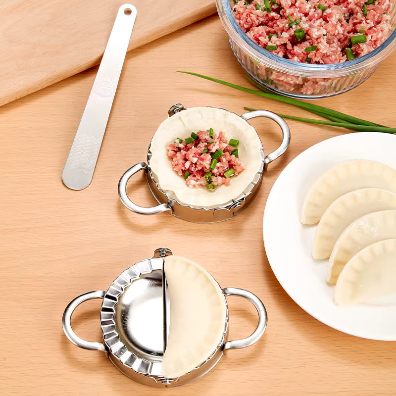 Machine à raviolis et presse en acier inoxydable | Moule à pâte à raviolis et à tarte | Emporte-pièce professionnel pour pâtisseries | Accessoires de cuisine