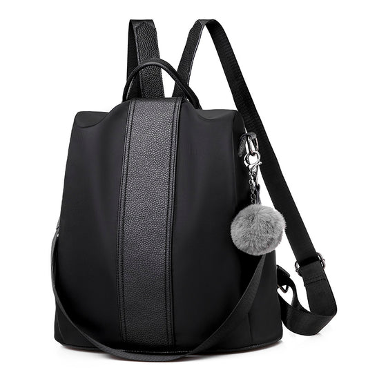 Sac à dos multifonction en cuir imperméable et antivol pour femme, grande capacité (EGB134)