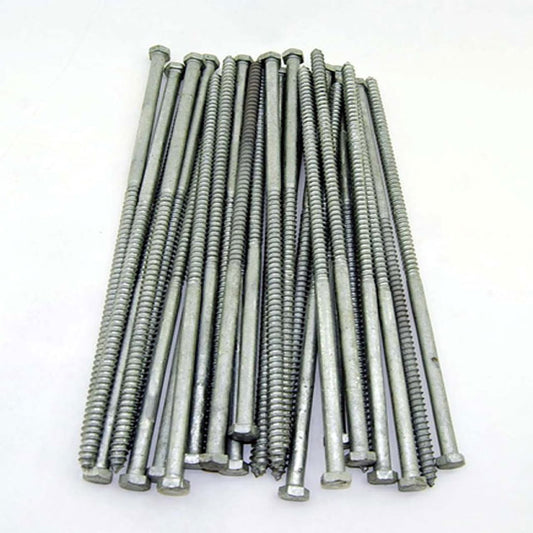 Heavy-Duty Galvanized Hex Head Bolts &amp; Wood Screws – Rust-Resistant Fasteners for Construction &amp; DIY Projects