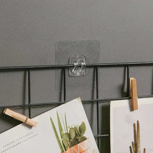 Heavy-Duty Waterproof Adhesive Hook Stickers – Replacement Screw-Hook Patches for Bathroom & Kitchen Shelves – Strong Drill-Free Wall Mount Fixing Brackets – Multi-Purpose Storage Rack Stickers (1-Hook / 2-Hook Options)