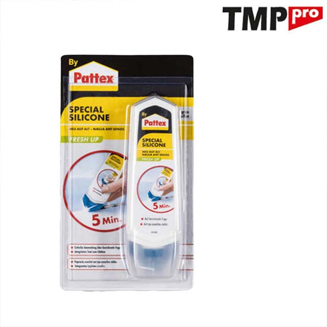 Henkel Pattex Special Silicone Fresh UP – Innovative New-to-Old Joint Sealant, No Cartridge Gun or Tool Removal Needed