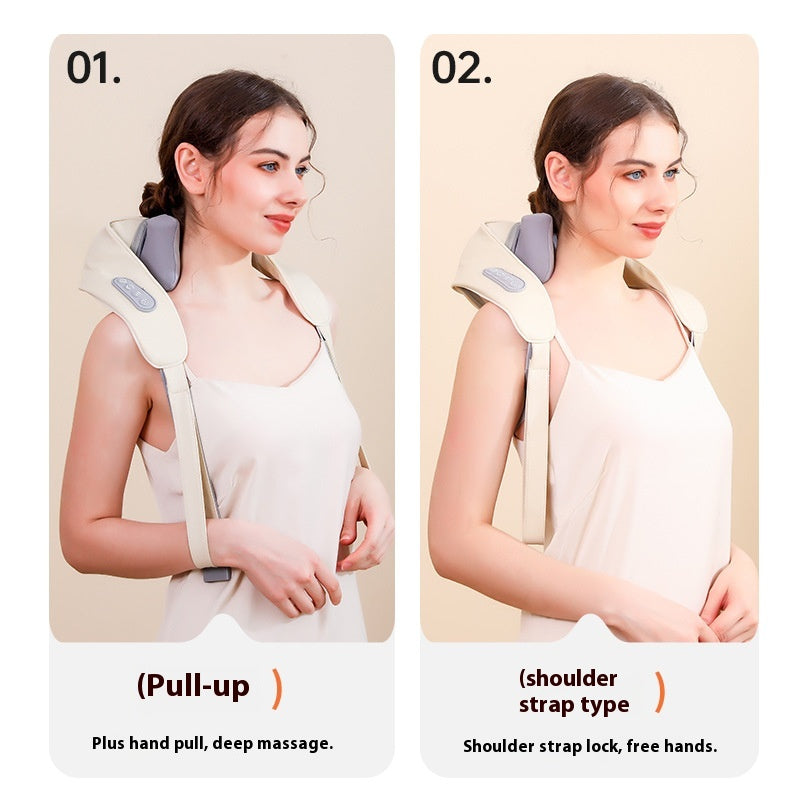 Hands-Free Neck and Shoulder Massager with Heat – Deep Tissue 4D Kneading Shiatsu Massage – Ergopedic Body Wrap for Parents & Seniors – Ideal Father’s Day, Mother’s Day, and Christmas Gift