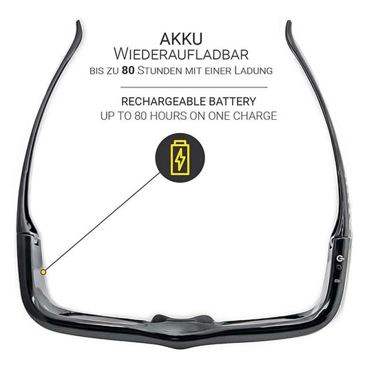 Hi-SHOCK BT Pro Black Diamond 3D Glasses - Bluetooth Series, 3D DLP LINK, UltraHD Viewing, Compatible with Sony, Samsung, Panasonic, Sharp, Toshiba &amp; LG 3D TVs