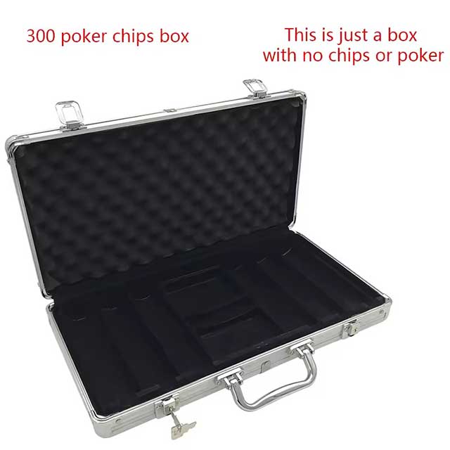 High Capacity Empty Aluminum Poker Chip Case