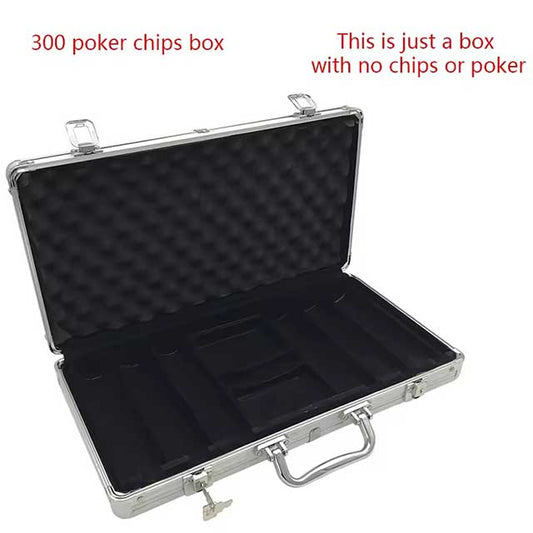 High Capacity Empty Aluminum Poker Chip Case