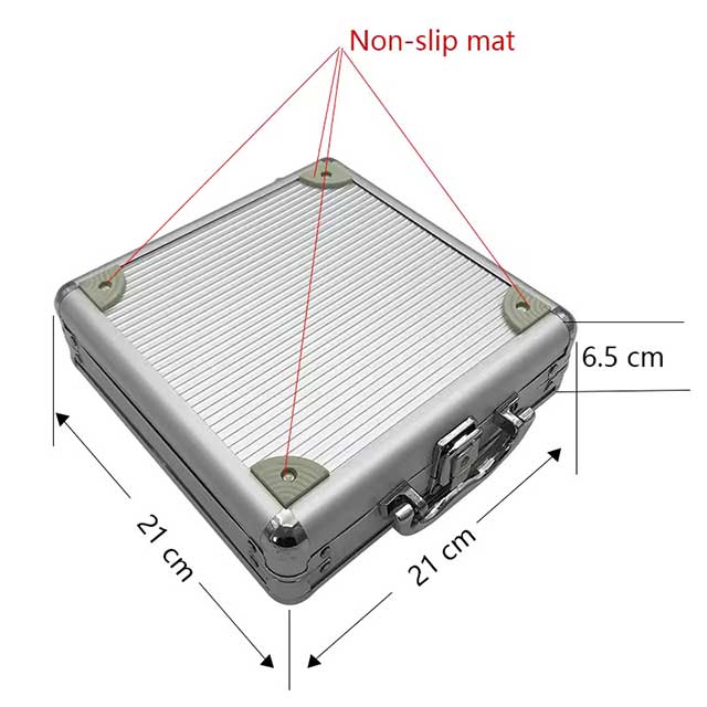 High Capacity Empty Aluminum Poker Chip Case