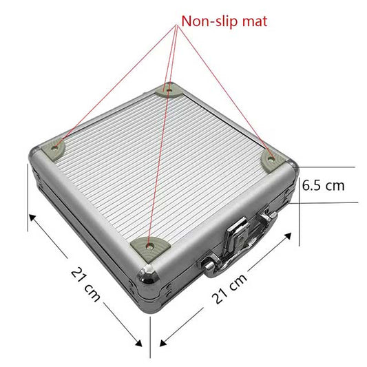High Capacity Empty Aluminum Poker Chip Case
