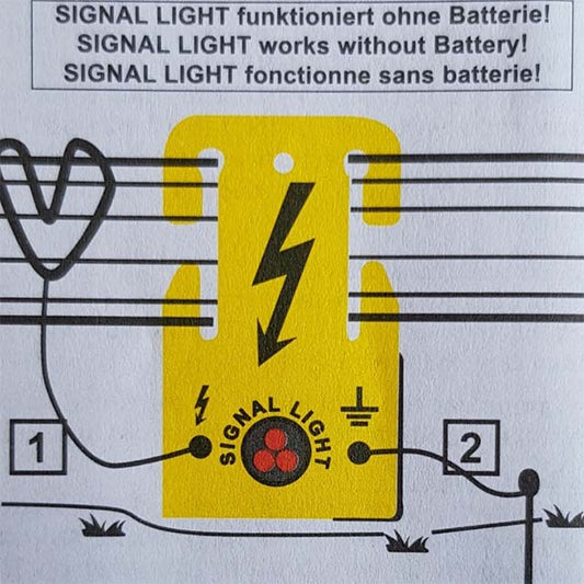 High-Performance Voltage Controller with Suspended Signal Shepherd for Electric Fence Signal Lights