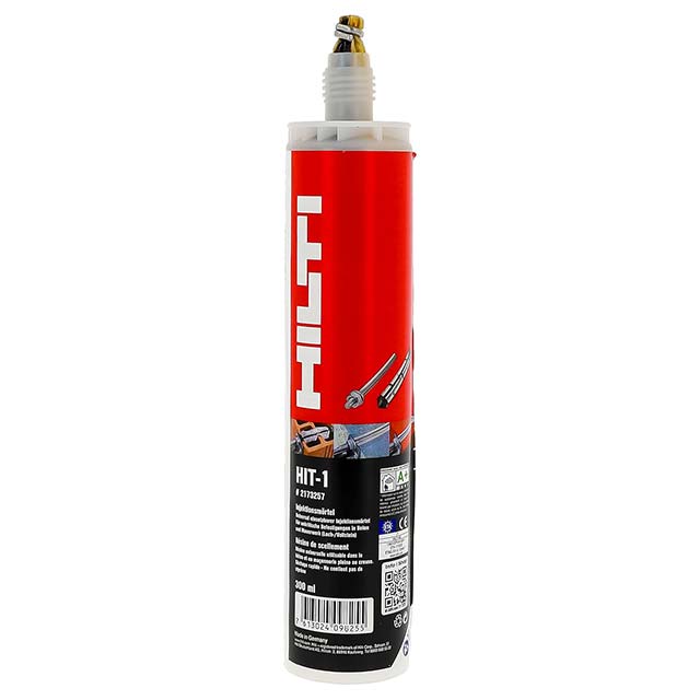 Hilti HIT 300ml 2K Injection Mounting Mortar Cartridge with Standard Extrusion Gun Kit