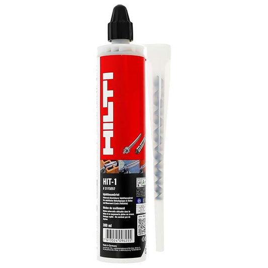 Hilti HIT 300ml 2K Injection Mounting Mortar Cartridge with Standard Extrusion Gun Kit