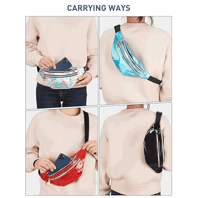 Holographic Fanny Pack for Women