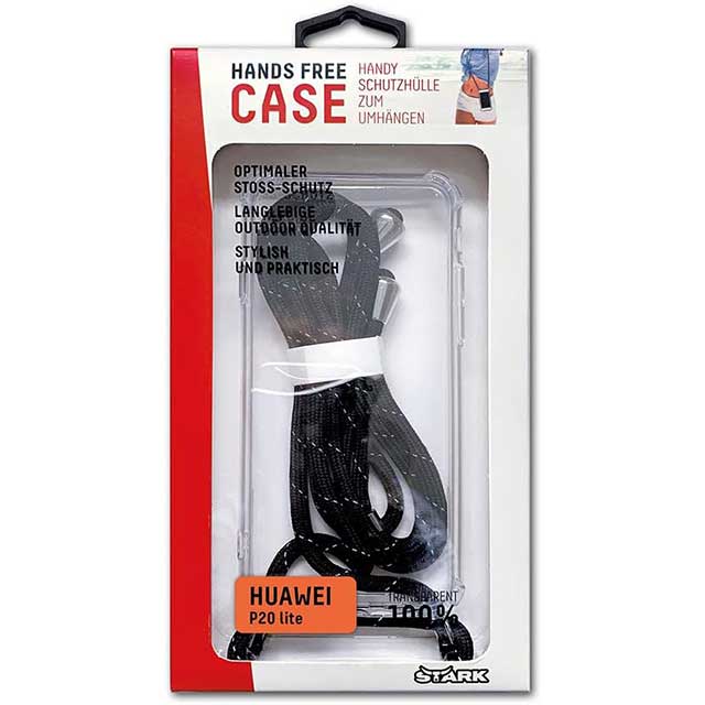 Huawei P20 Clear Transparent Phone Case with Chain