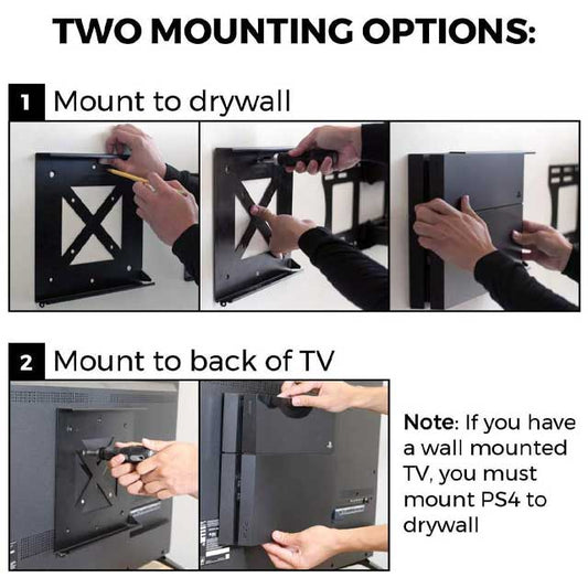 HumanCentric PS4 Fat Version Wall &amp; TV Mount – Original Classic PS4 Display Bracket