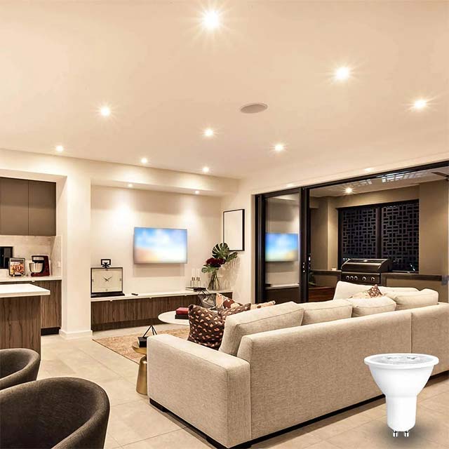 ILC GU10 LED Light Bulb Pack of 4 – 5W (40W Equivalent) Color Changing LED, 12 Color Options, Dimmable Warm White (2700K) RGB Lighting with Remote Control