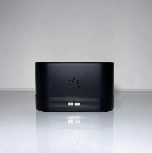 Luxury Flame Aroma Diffuser & Cool Mist Humidifier – 180ml LED Flame Effect Essential Oil Diffuser with USB Power for Home & Office