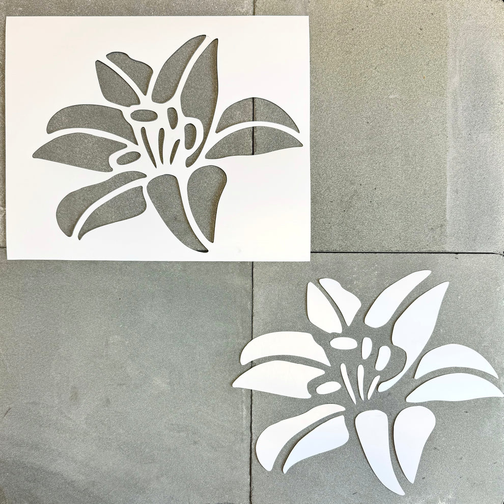 36-Piece Flower Blossom Pop-Out Stencil Set 12.5×12.5cm | Reusable Floral Painting Templates for DIY Crafts, Walls, Furniture & Fabric