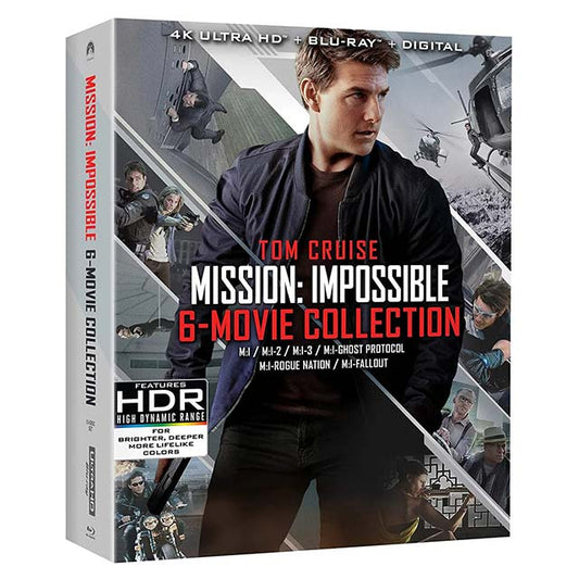Mission: Impossible 6-Movie Collection – 4K Ultra HD, Blu‑ray &amp; Digital Bundle: Ultimate Spy Action Series