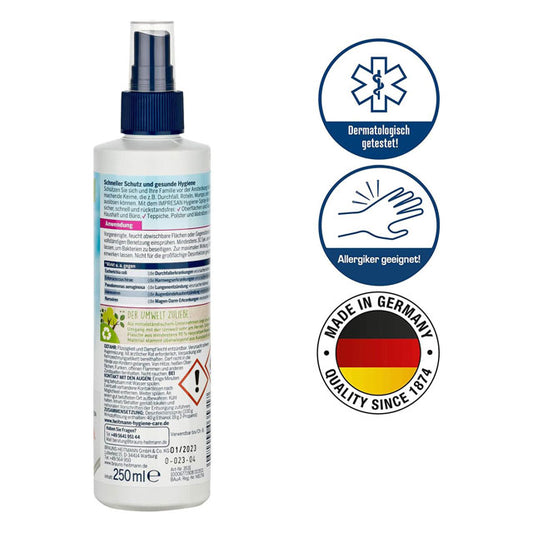 Impresan Hygiene Spray Disinfectant Pump Spray 3531 – 1-Pack 0.25L Surface Sanitizer &amp; CleanerThis title includes key descriptors (hygiene spray, disinfectant, pump spray, 3531), package details, and usage benefits (surface sanitizer &amp; cleaner) to enhance SEO visibility.