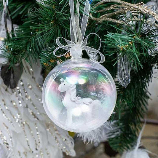 Iridescent Christmas Ball Ornaments