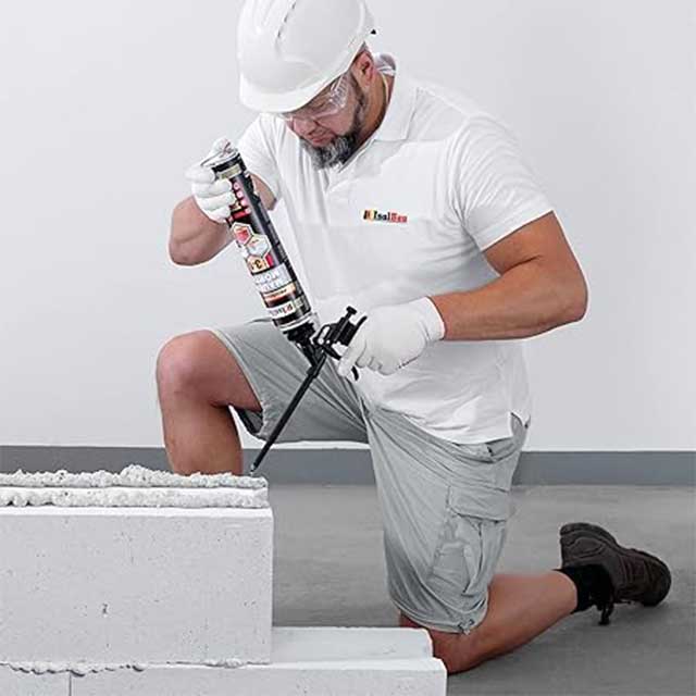 Isolbau 3-in-1 Adhesive Foam Gun for Mauermörtel