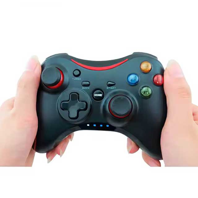 J HD-7001 Wireless Game Controller – Dual Joysticks, Crystal Buttons, Vibration Motor & Bluetooth Connectivity