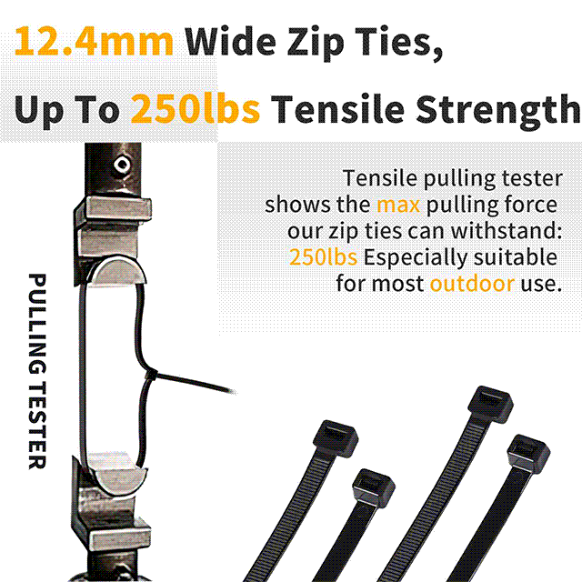 JIAHCN Heavy Duty Long Zip Ties