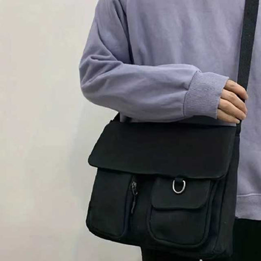 Japanese Harajuku Retro Girl Messenger Bag – Cute Canvas Shoulder Bag for Students & Women