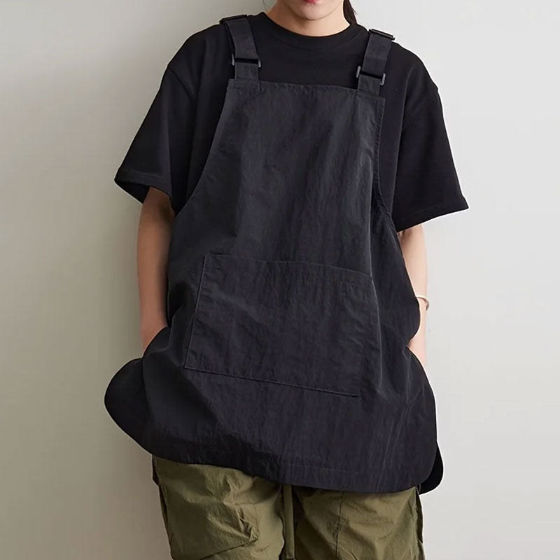 Japanese Waterproof Workwear Apron – Professional Unisex Apron for Barbers, Coffee Shops, and Outdoor Catering – Minimalist Kitchen Uniform