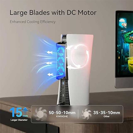 KIWIHOME Ultra Quiet PS5 Cooling Fan