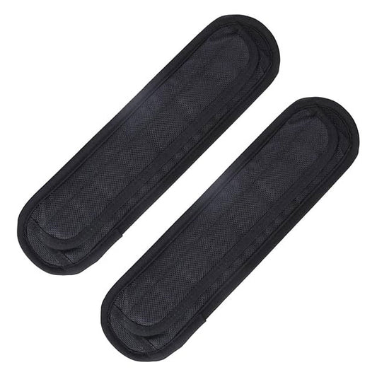 KKC Home Accents 2Pcs Air Cushion Shoulder Strap Pads – Ergonomic Bag Strap Replacement for Backpacks, Laptops, Cameras &amp; Guitars (Black)