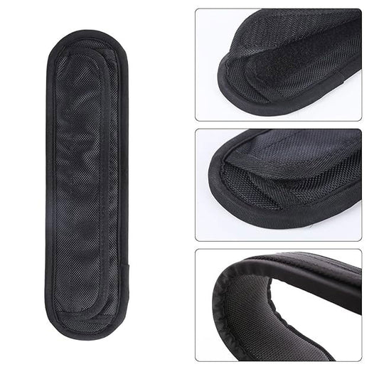 KKC Home Accents 2Pcs Air Cushion Shoulder Strap Pads – Ergonomic Bag Strap Replacement for Backpacks, Laptops, Cameras &amp; Guitars (Black)